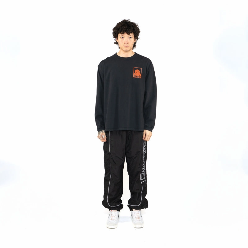 Rhude Moonlight Badge L/S Tee - Vintage Black Reinforced Knees Seasonal Style