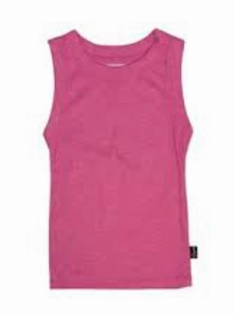 OdorControlTech Mesh Glow Ribbed Tank Top - Barbie Pink