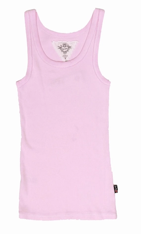 Timeless Fashion Ribbed Tank Top - Bubble Gum