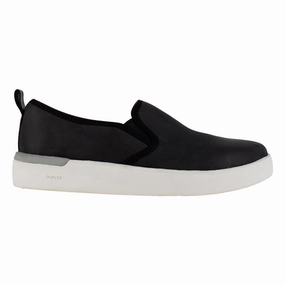 Rockport Classic Work Slip-on Women's Parissa Composite Toe Shoe's Rk643 In Black Extreme Grip Footwear Traction Power