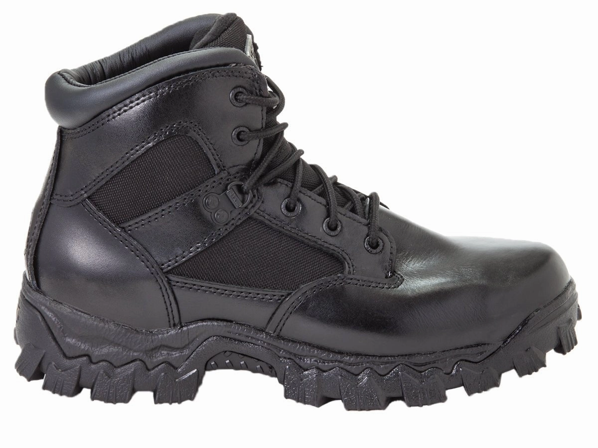 Rocky Alpha Force Men's Soft Toe Boots Fq0002167 In Black Non Marking Tread Weatherproof Seam