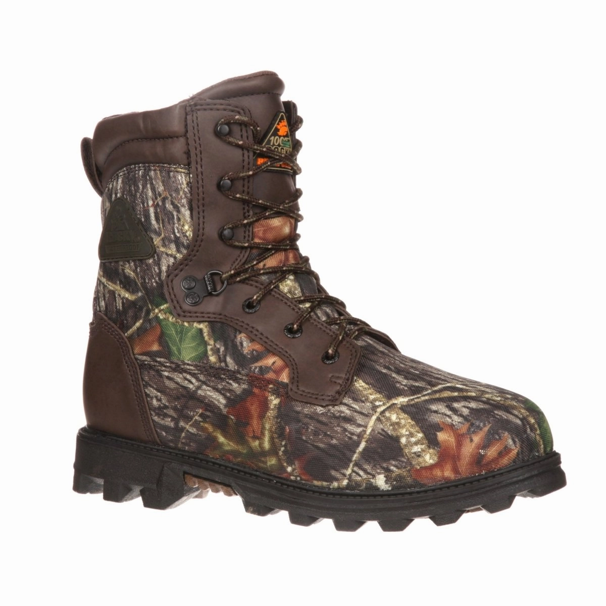 Rocky Big Kids' Waterproof 1000G Outdoor Boots Fq0003627 In Mossy Oak Rugged Built Night Travel Low Profile Midsole
