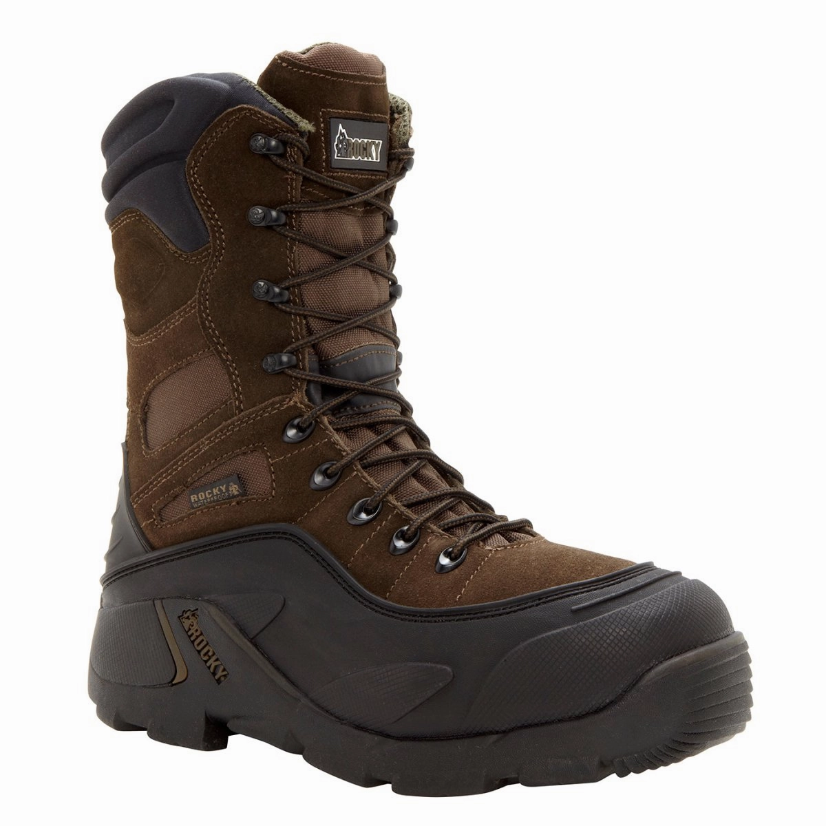 Heel Stabilizer Natural Fit Rocky Blizzard Stalker Men's Waterproof 1200g Insulated  Boots Fq0005454 In Brown
