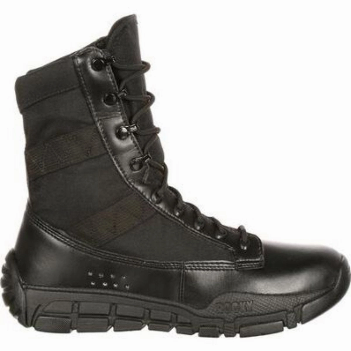 Rocky C4t Men's Military Inspired Boots Ry008 In Black Reinforced Form Trail Exploration