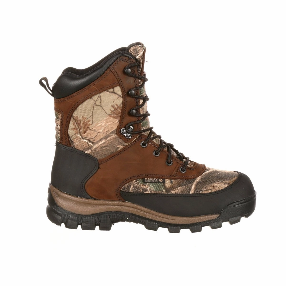 All Weather City Walking Rocky Core Men's Waterproof Soft Toe Boots Fq0004754 In Brown Realtree Edge