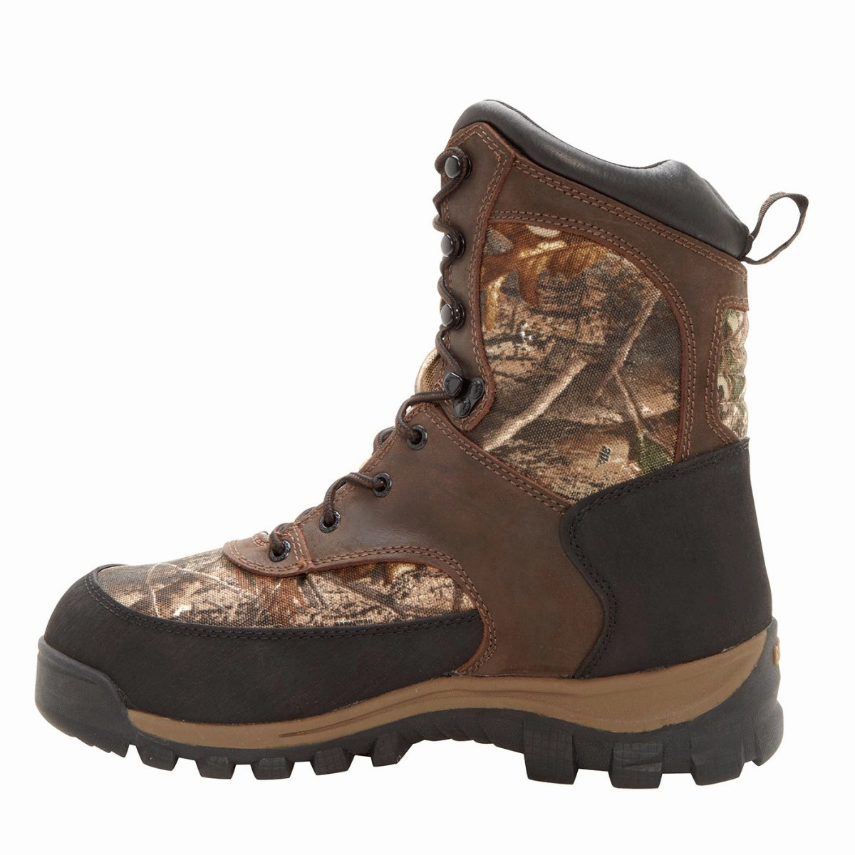 Rocky Core Men's Waterproof Soft Toe Boots Fq0004754 In Brown Realtree Edge Multi Density Foam Classic Fit