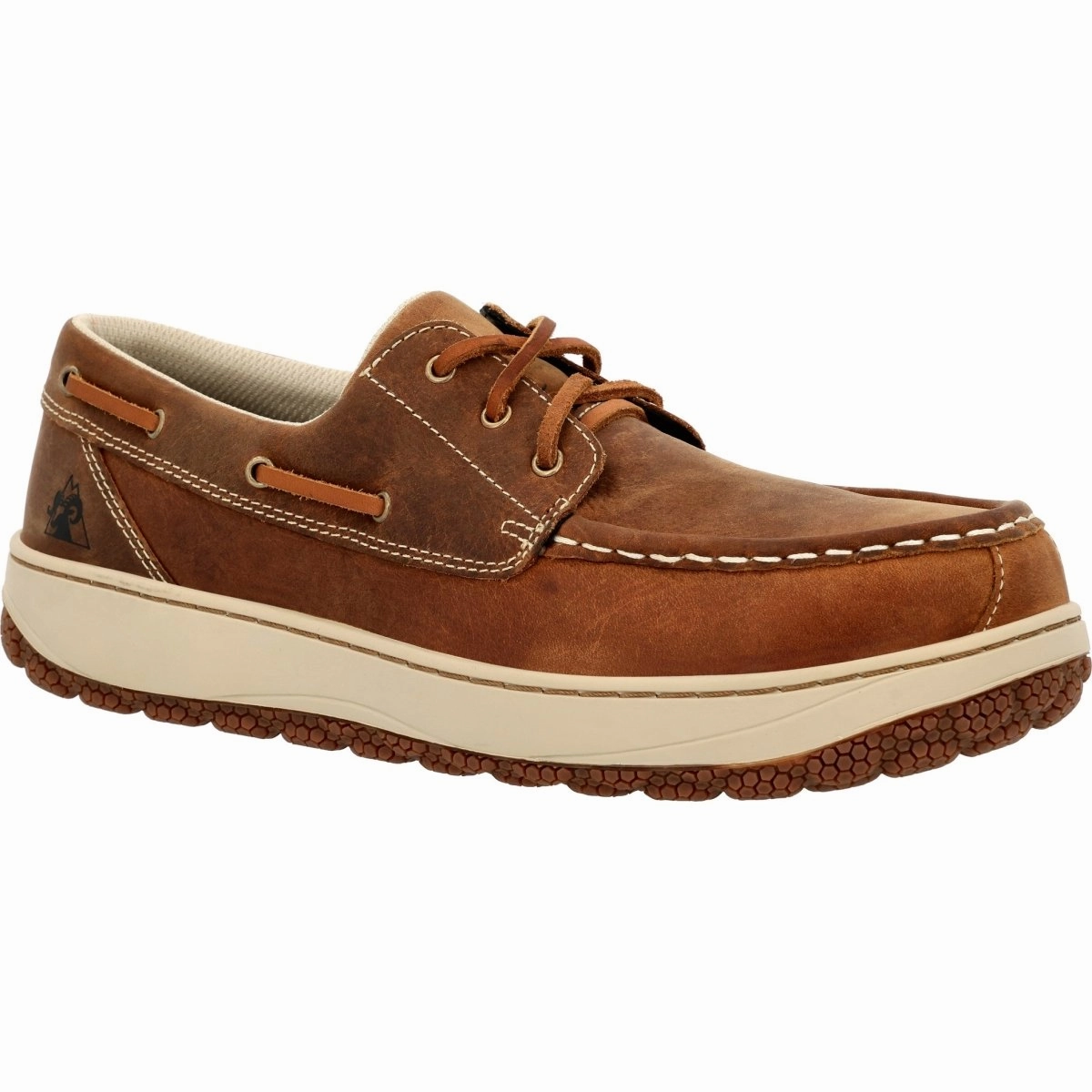 Rocky Dry-strike Men's Composite Toe Work Boots Rkk0465 In Brown Perfect For Hiking Thick sole