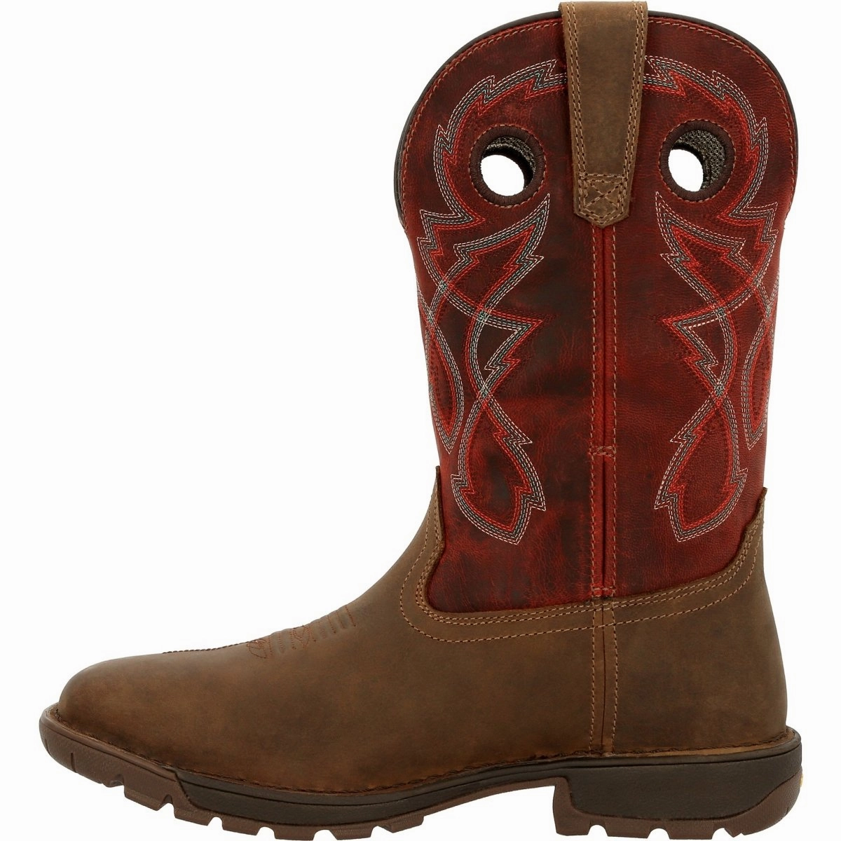 Rocky Legacy 32 Men's Steel Toe Waterproof Western Boots Rkw0341 In Brown Grippy Outsole Adventure Seeker Sporty Design