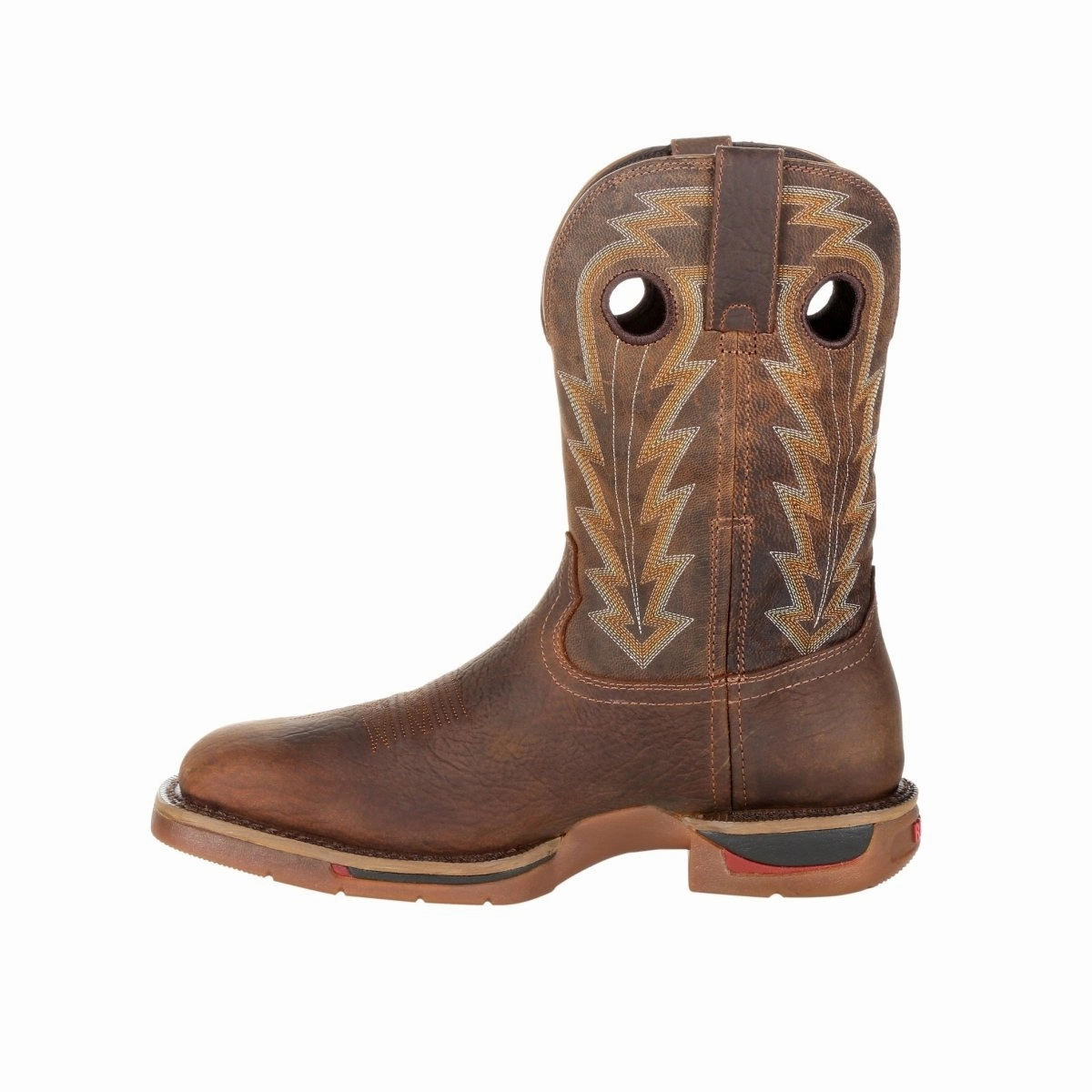 Outdoor Performance Rocky Long Range Men's Composite Toe Waterproof Western Boots Rkw0303 In Brown