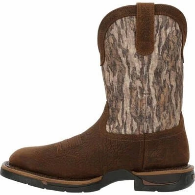 Rocky Long Range Men's Waterproof Western Soft Toe Work Boots Rkw0358 In Brown CushionedSole