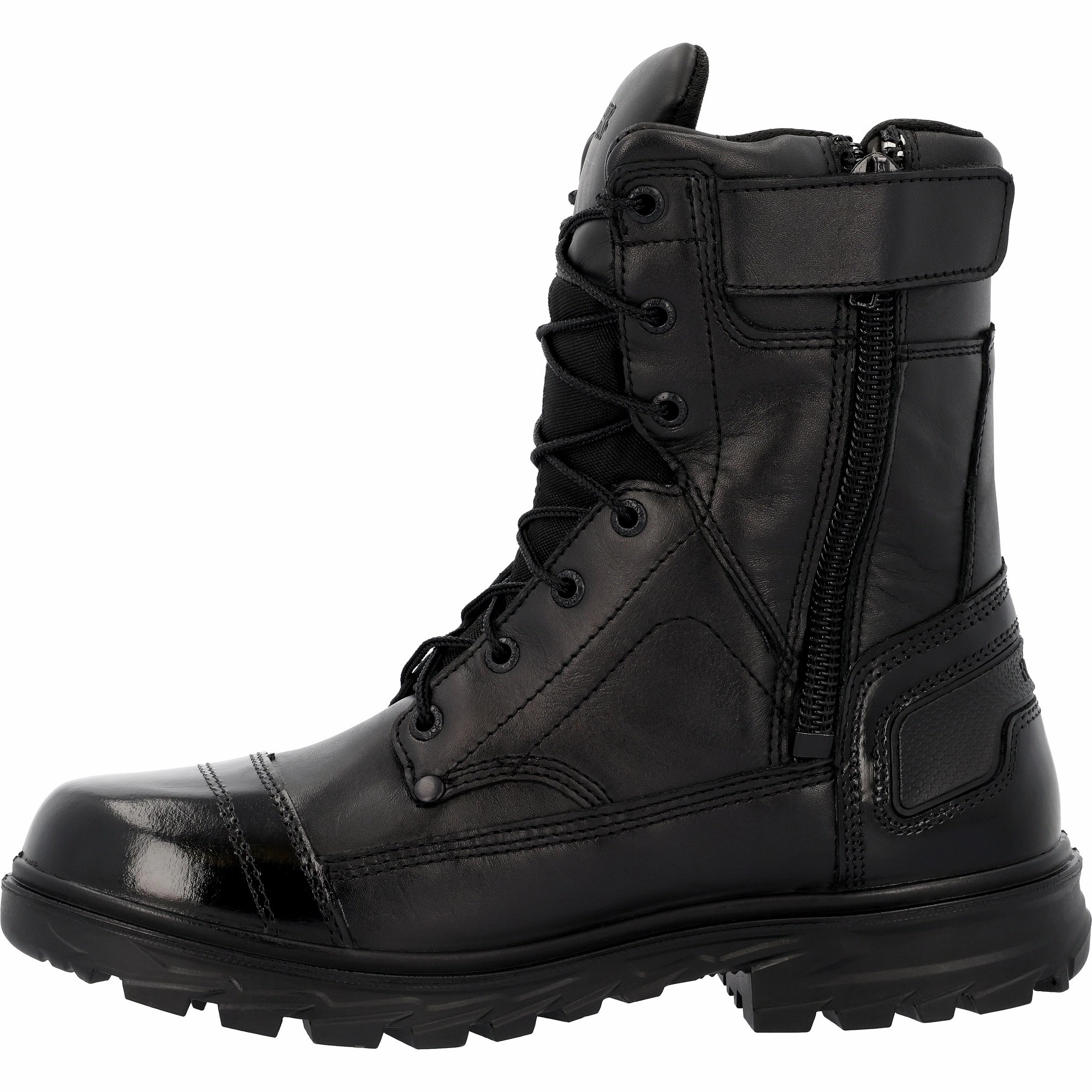 Stable Support Rough Terrain Rocky Men's Jump Boot Pro Waterproof Soft Toe Public Service Boot Rkd0120 In Black