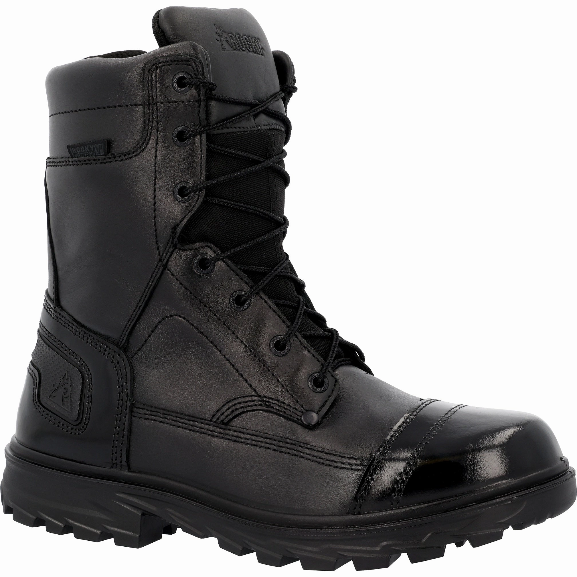 All Day Use Rocky Men's Jump Boot Pro Waterproof Soft Toe Public Service Boot Rkd0120 In Black