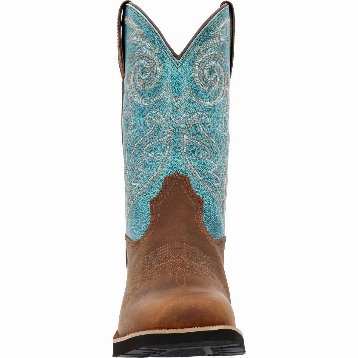Rocky Monocrepe Men's 12?? Waterproof Western Boots Rkw0441 In Blue Heavy Duty Toe Cap