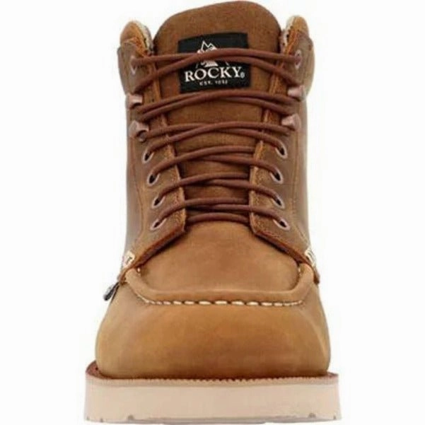 Rocky Monocrepe Wedge 6?? Men's Waterproof Work Boots Rkk0470 In Brown Insulated Mountain Hike