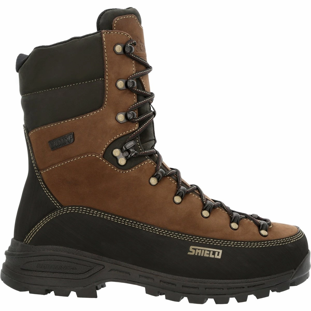 Rocky Mtn Stalker Pro Men's Waterproof 400G Insulated Mountain Boots Rks0529 In Brown Cushioned Step Weather Resistant User