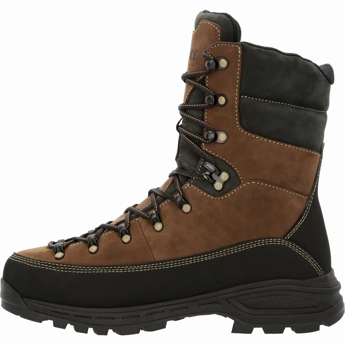 Rocky Mtn Stalker Pro Men's Waterproof 400G Insulated Mountain Boots Rks0529 In Brown Comfortable to walk