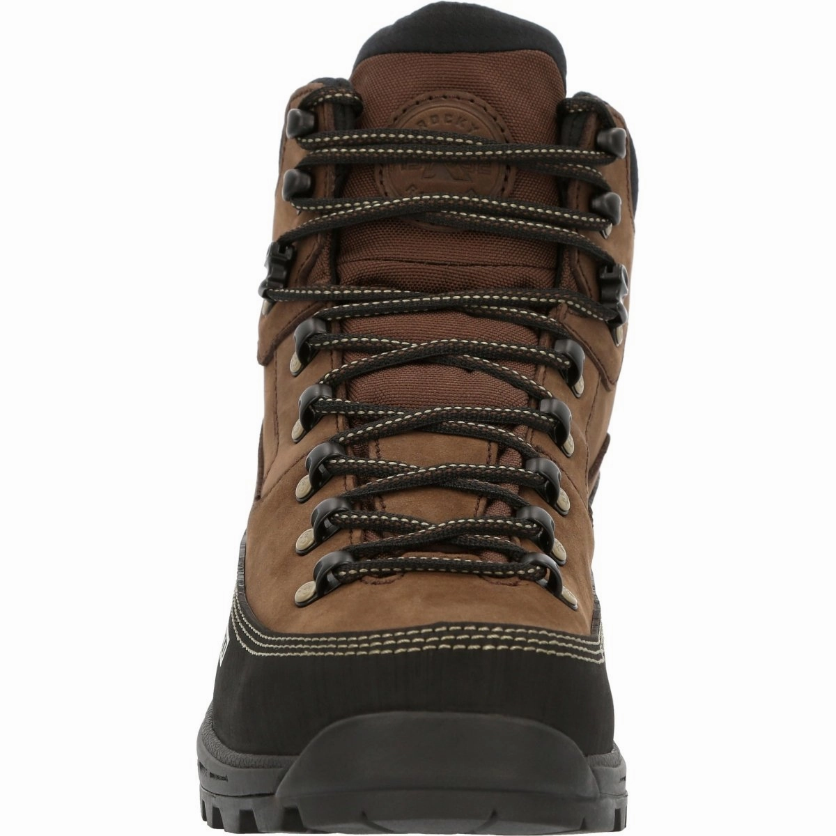 Rocky Mtn Stalker Pro Men's Waterproof Mountain Boots Rks0527 In Brown Durable Shell All Day Wear Rough Trail