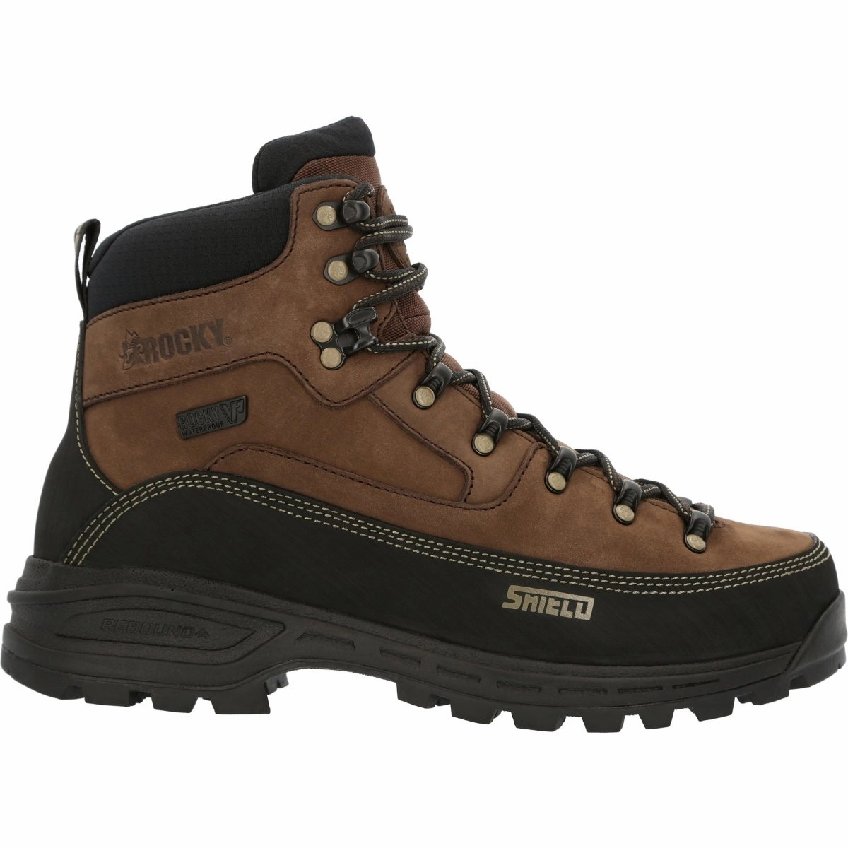 Zip Closure Feather Light Morning Walk Rocky Mtn Stalker Pro Men's Waterproof Mountain Boots Rks0527 In Brown