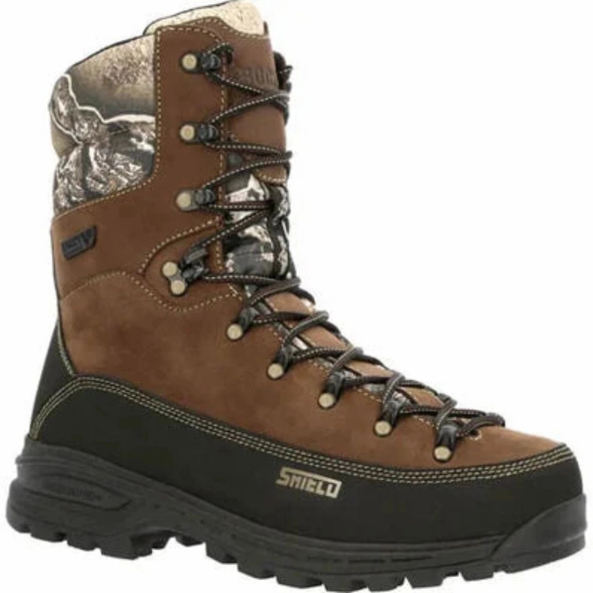 Rocky Mtn Stalker Pro Men's Waterproof Soft Toe 800G Insulated Mountain Boots Rks0530 In Brown Mossy Oak Quick Drying City Walking Multi-Purpose