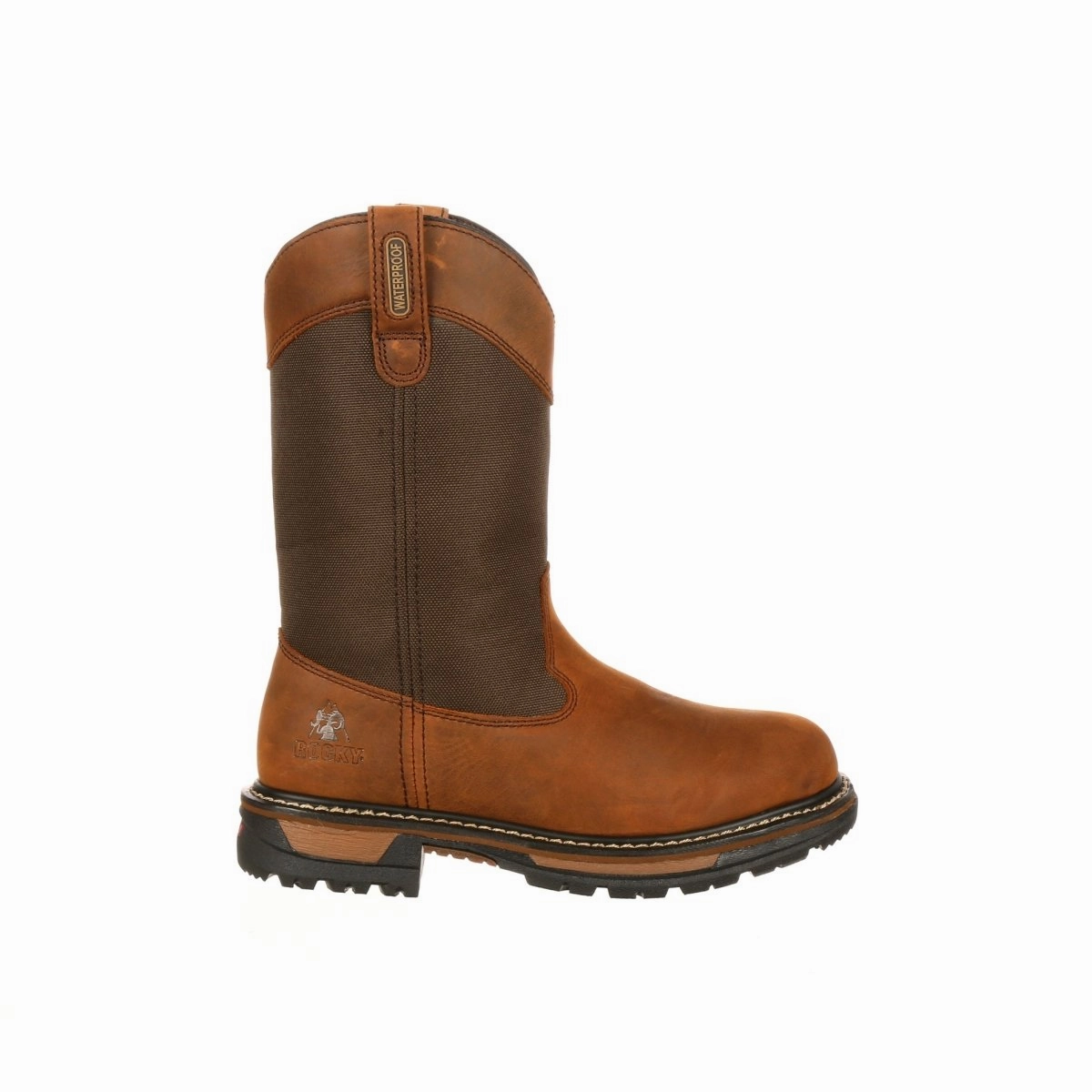 Seamless Fit Rocky Original Ride Men's 200G Insulated Waterproof Wellington Boots Fq0002867 In Brown