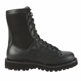 Deep Tread Rocky Portland Men's Lace-to-Toe Waterproof Public Service Boots Fq0002080 In Black