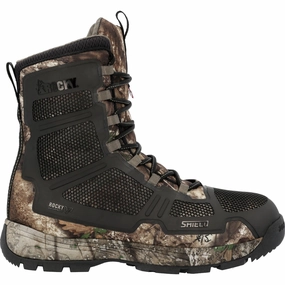 Tactile Feedback Sole Anti microbial coating Rocky Quickfire 9?? 600G Insulated Outdoor Men's Soft Toe Boot Rks0652 In Mossy Oak