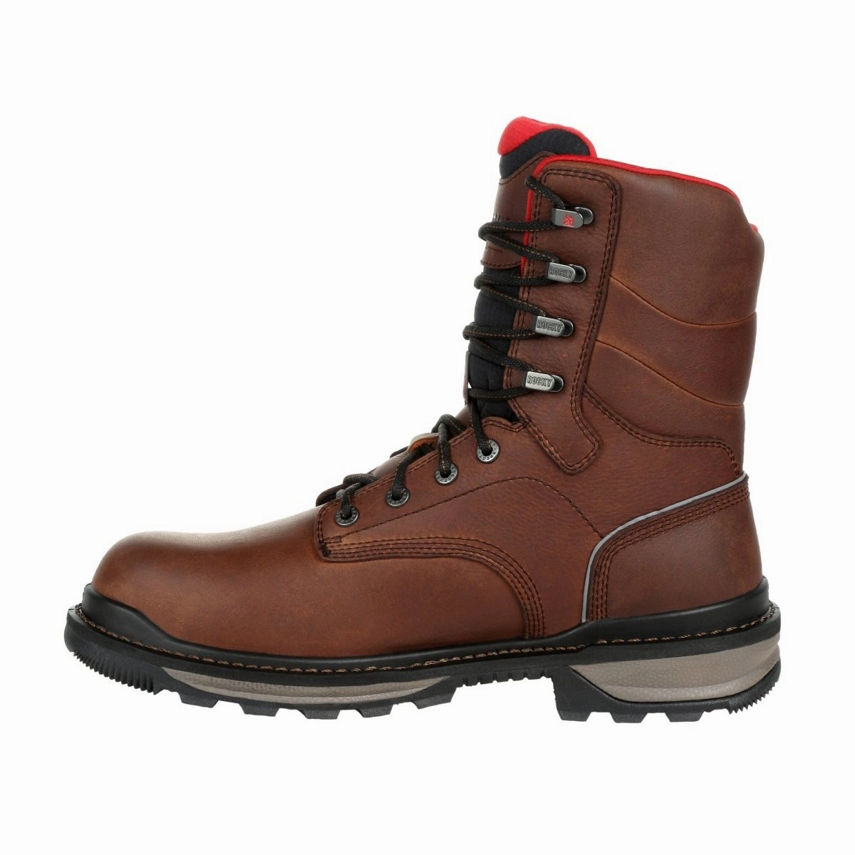 High   Quality Rocky Rams Horn Men's Waterproof Work Boots Rkk0296 In Brown
