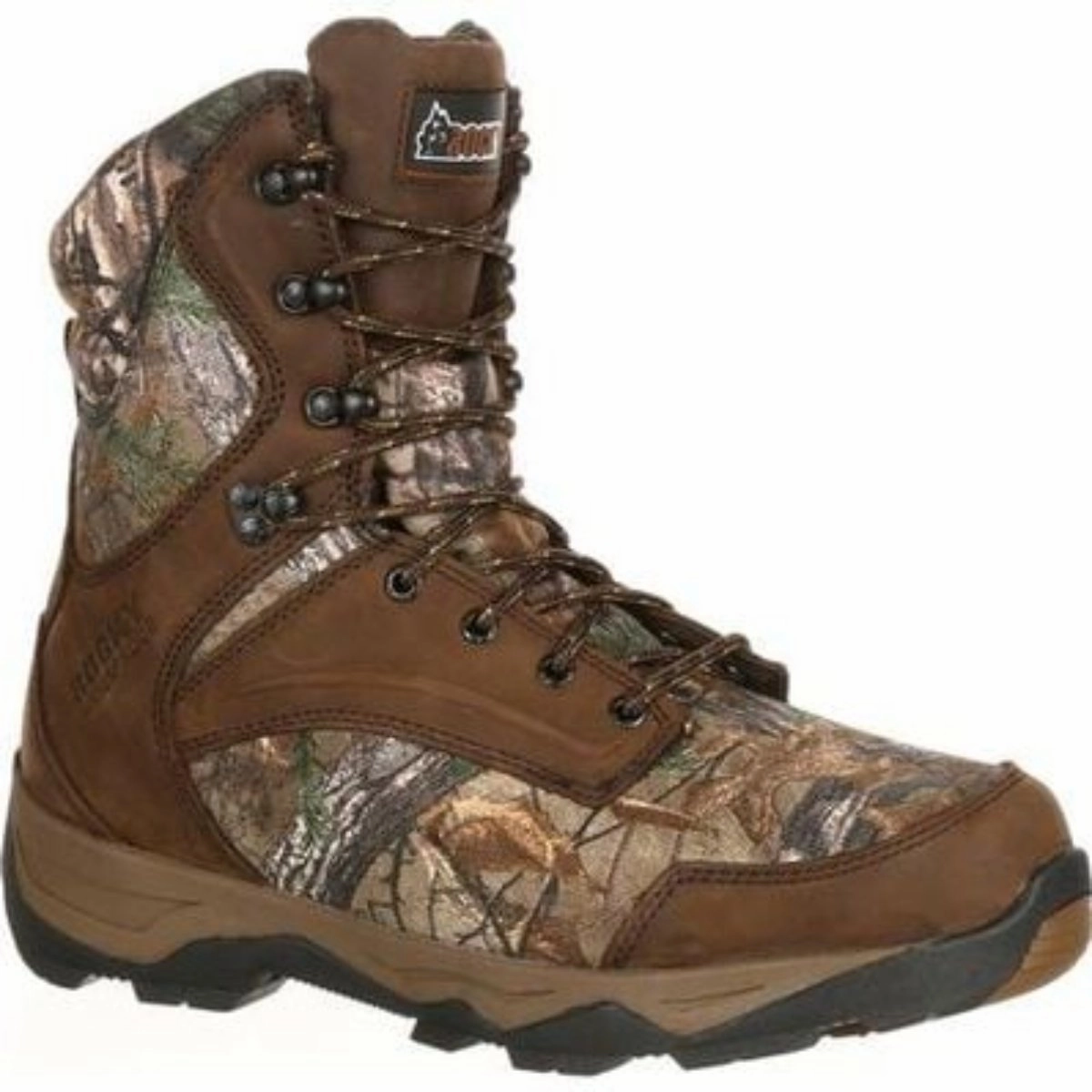 Reinforced Form Weekend Camping Mud Resistant Urban Commute Rocky Retraction Men's Waterproof 800G Insulated Soft Toe Outdoor Boots Rks0227 In Realtree Edge