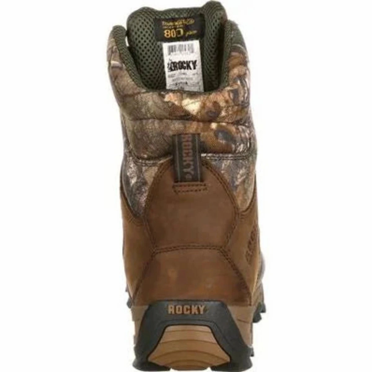 Rocky Retraction Men's Waterproof 800G Insulated Soft Toe Outdoor Boots Rks0227 In Realtree Edge Olive Tone Waterproof Function