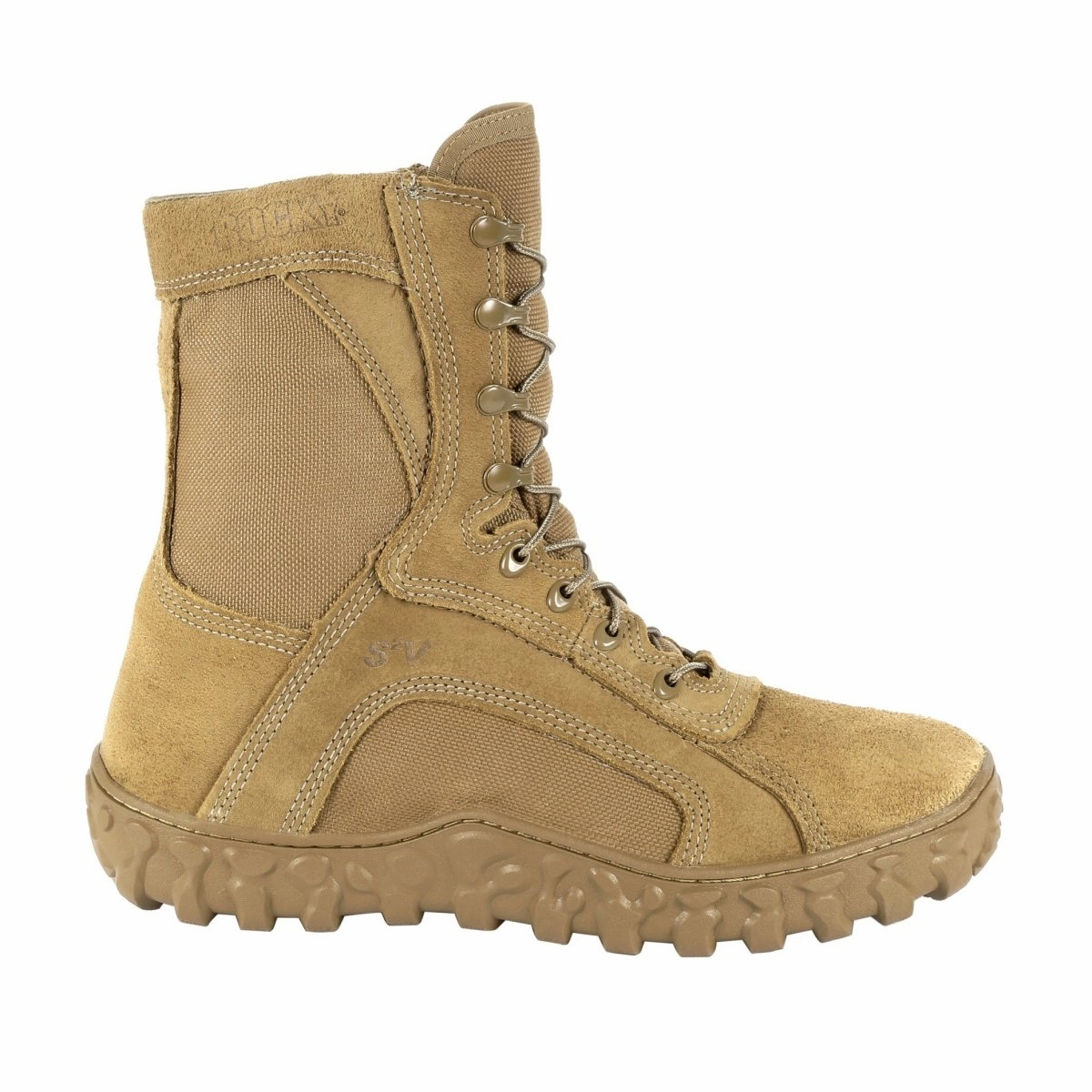 Comfort arch All-Weather Design. Rocky S2v Men's 400G Insulated Tactical Military Boots Rkc055 In Brown