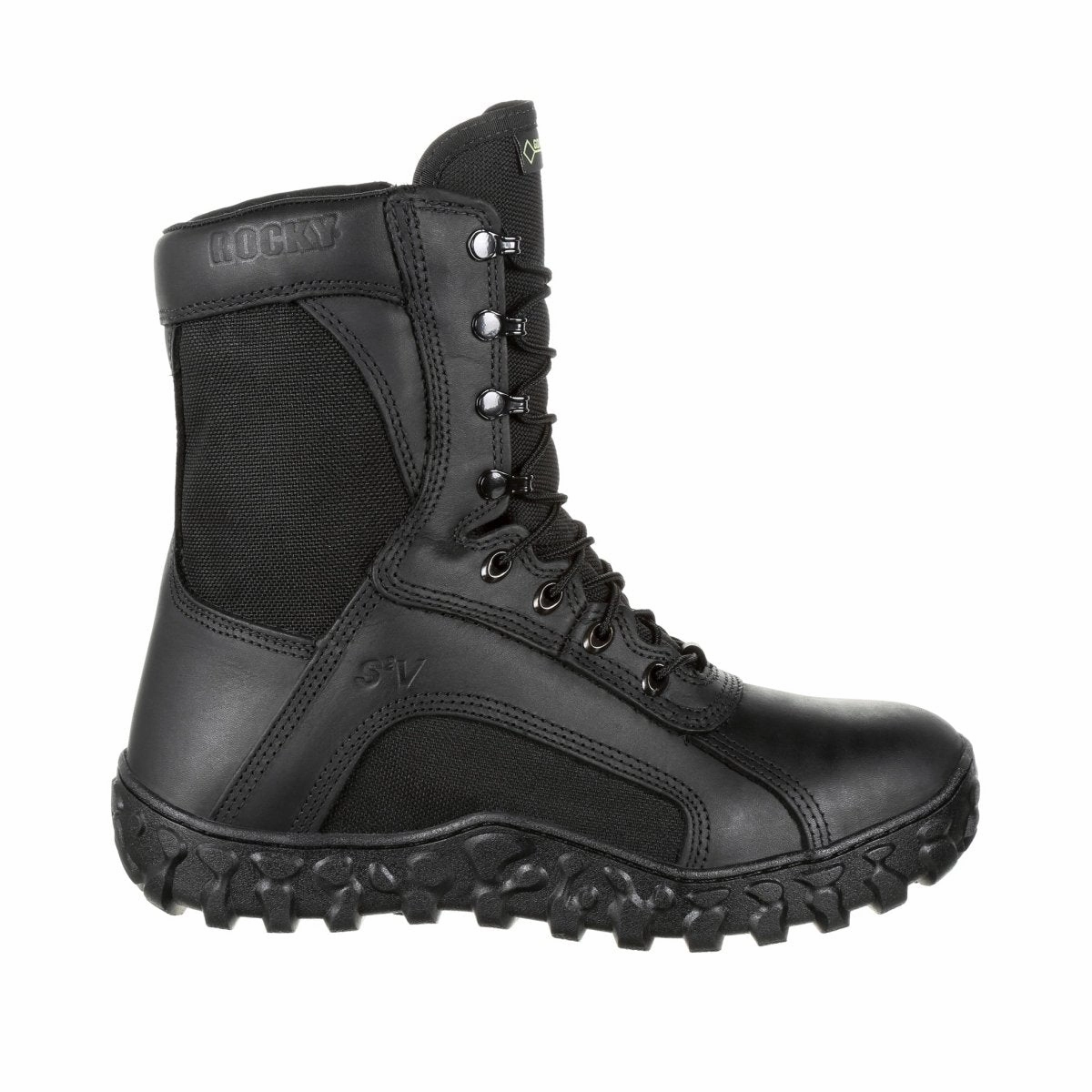 Roll Up Rocky S2v Men's 600G Insulated Waterproof Military Boots Rkc079 In Black