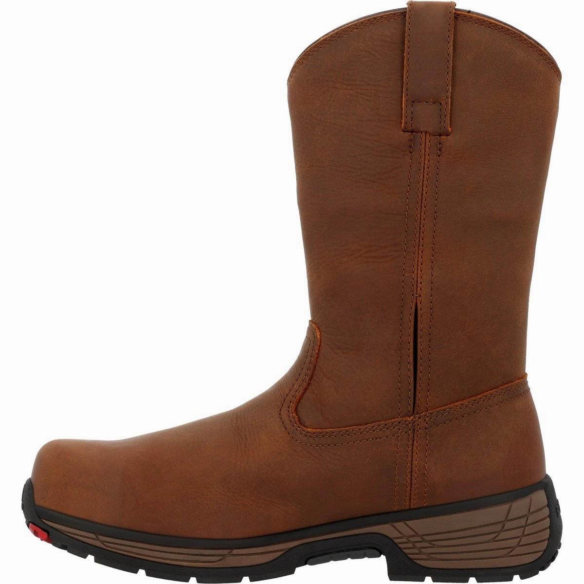 Rocky Treadflex Men's 11?? Composite Toe Work Boots Rkk0469 In Brown Mountain Proof Subtle Lines