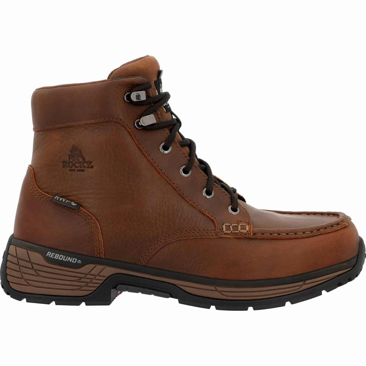 Rocky Treadflex Men's 6?? Waterproof Work Boots Rkk0466 In Brown Sporty Design Insulated Mountain Hike