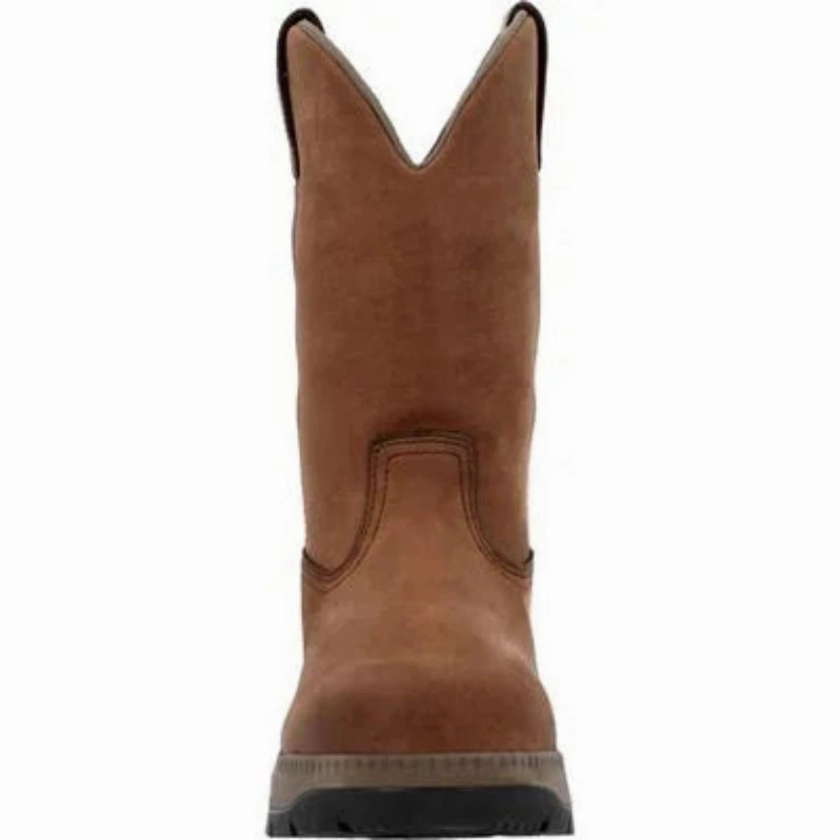 Rubber Compound Outsole Rocky Worksmart Men's 11?? Waterproof Work Soft Toe Boots Rkk0461 In Brown