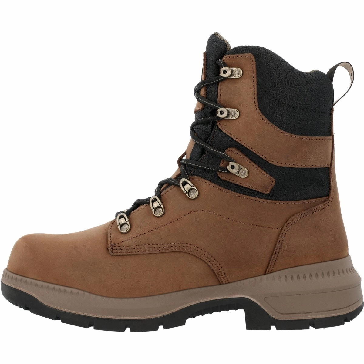 Rocky Worksmart Men's 8?? Composite Toe Internal MET Guard Work Boots Rkk0482 In Brown Functional And Fashionable Construction Ready