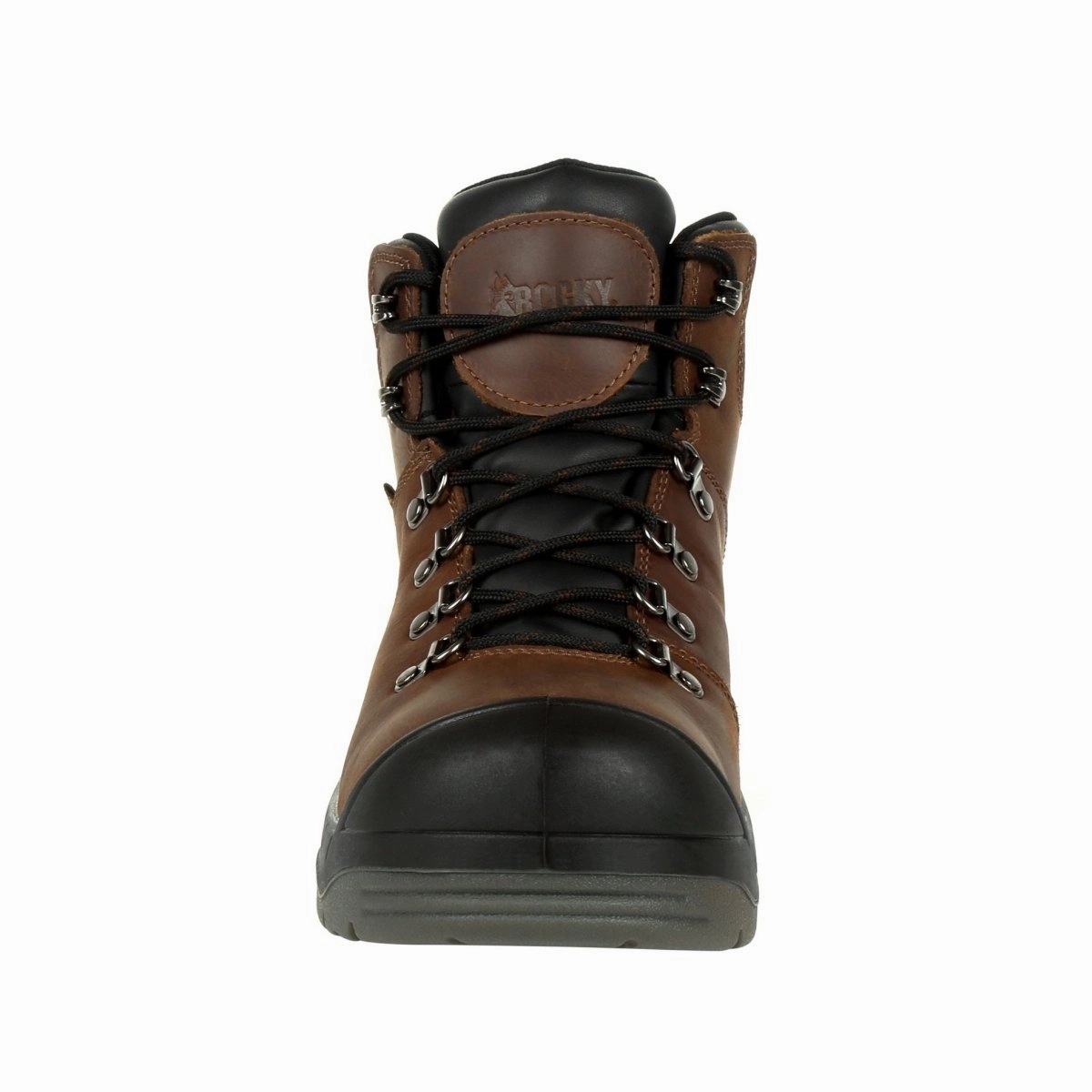 Rocky Worksmart Men's Composite Toe Waterproof Work Boots Rkk0245 In Brown Winter Scene