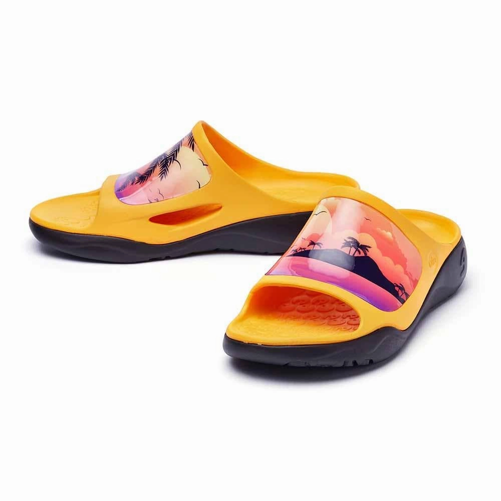 Romantic Island Ibiza Slides Anti Friction Edge Binding Ventilated Design