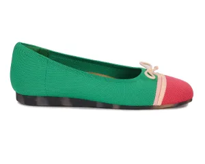 Ros Hommerson Noelle Women's Slip-on In Green Multi Knit Lightweight Footwear Open Walk