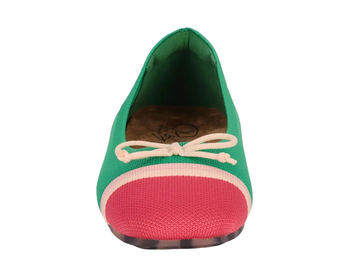 Ros Hommerson Noelle Women's Slip-on In Green Multi Knit Slip-On Style Natural Shape