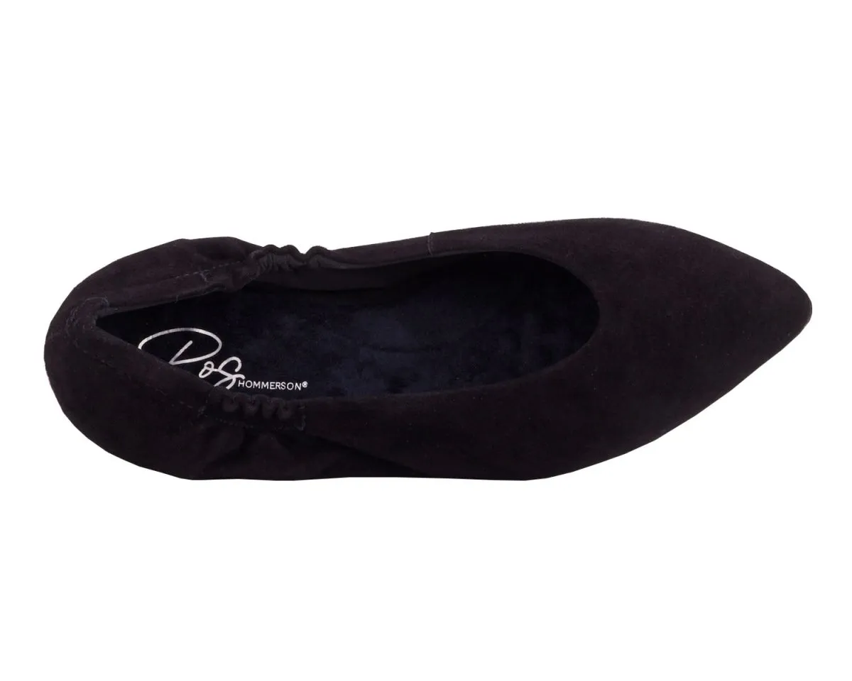 Ros Hommerson Ramsey Women's Flat Slip-on Shoes In Black Suede Easy Walk Easy Slip On