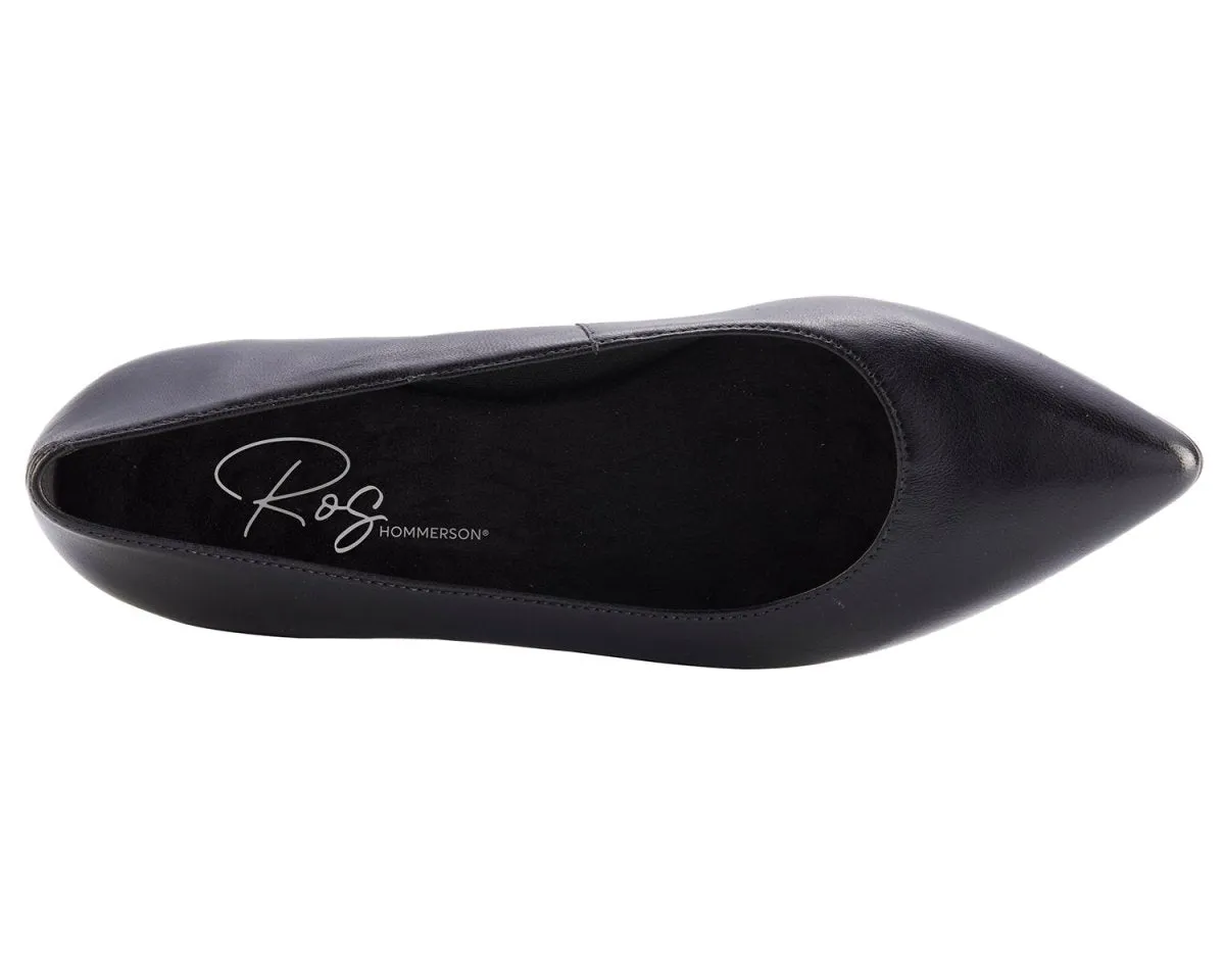 Ros Hommerson Reece Women's Pointed Toe Slip-on Shoes In Black Safe Path Lane Stylish Padding