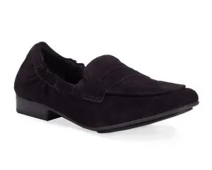 Professional Attire French Design Ros Hommerson Trish Women's Comfort Slip-on Shoes In Black Suede