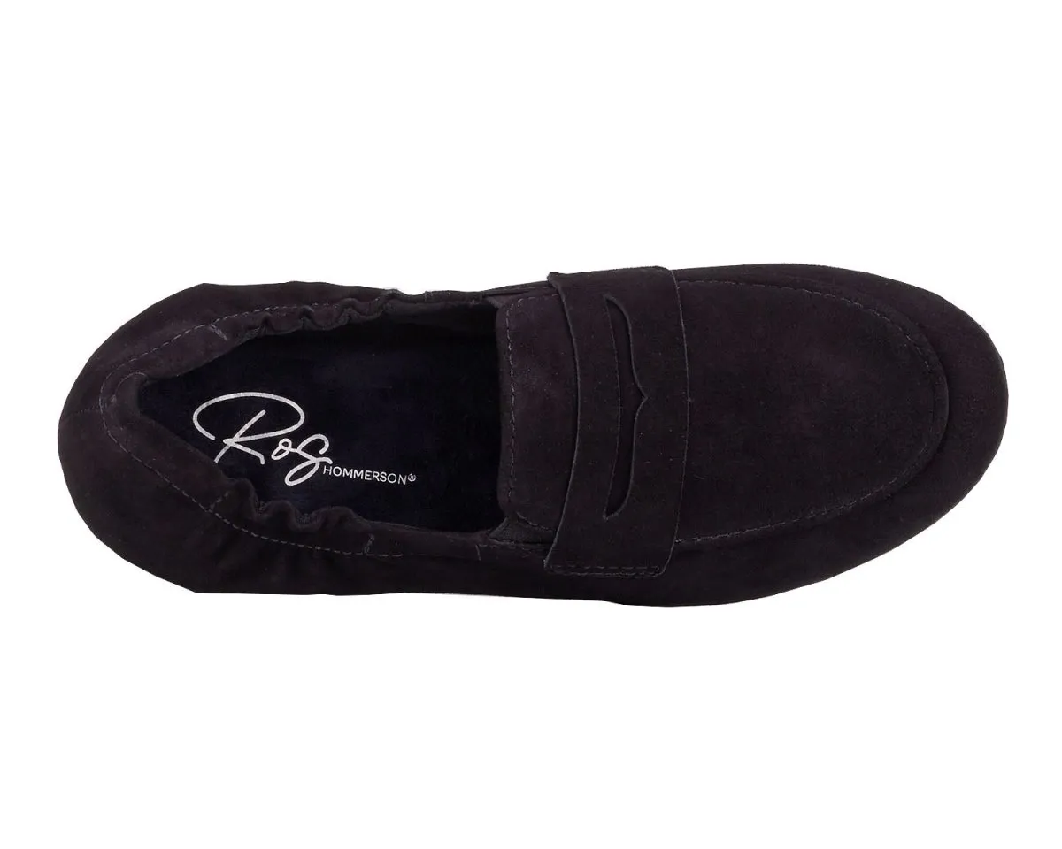 Ros Hommerson Trish Women's Comfort Slip-on Shoes In Black Suede City Dawn Event Lane