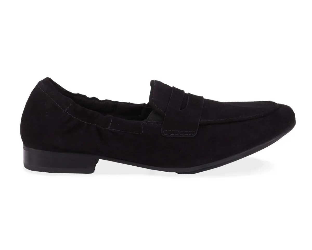 Ros Hommerson Trish Women's Comfort Slip-on Shoes In Black Suede Date Ready