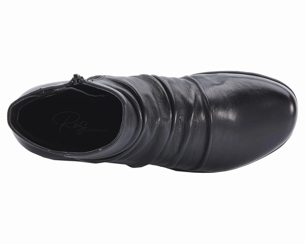 Ros Hommerson Esme Women's Inside Zipper Ankle Booties In Black Daily Movement Thick Grip