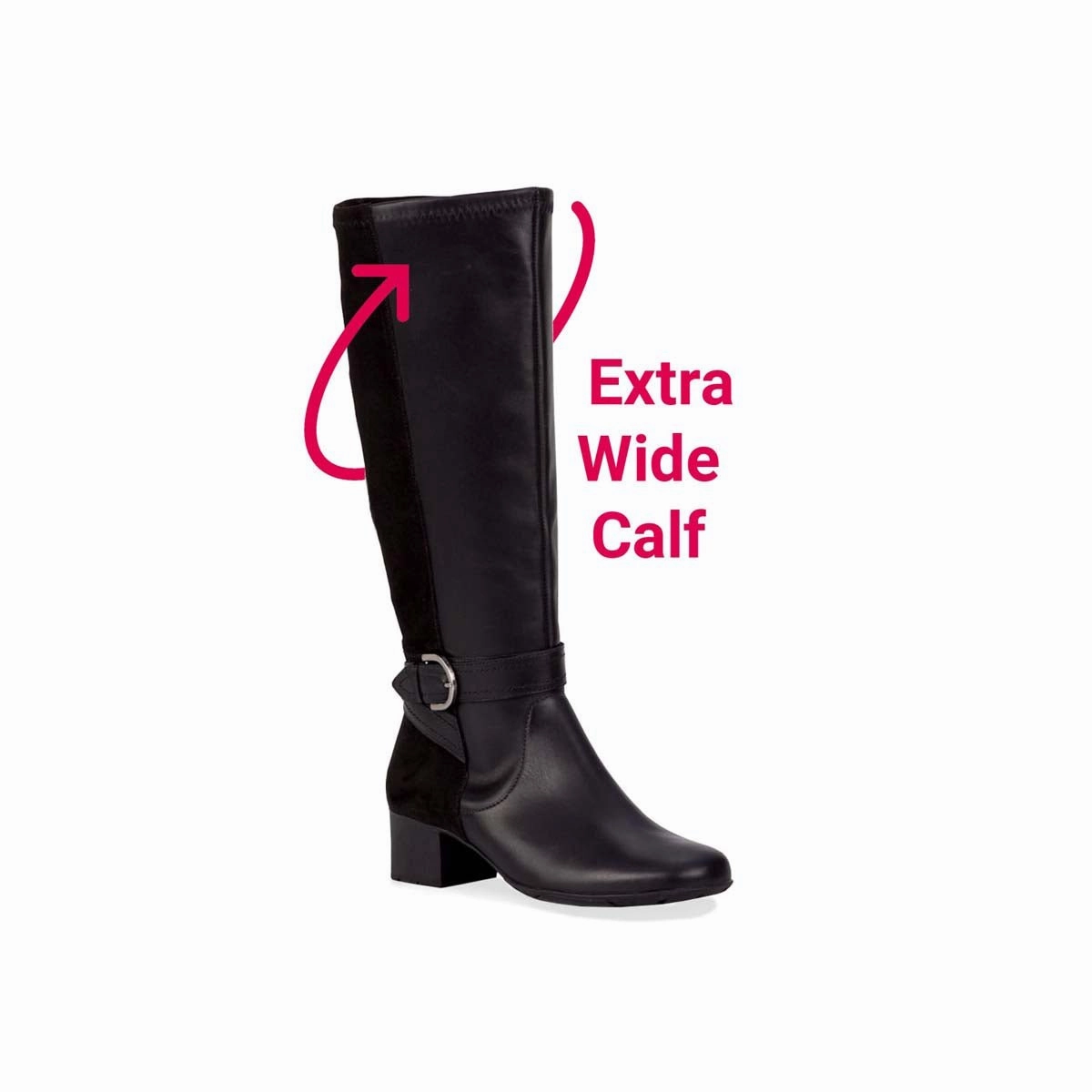 Thermal Core Morning Walk Ros Hommerson Max Wide Wide Shaft Women's Zip Up Boot In Black