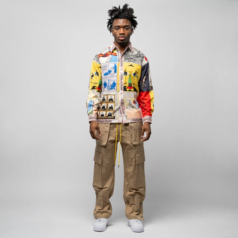 Diet Starts Monday Nylon Cargo Pant - Beige Winter Fit