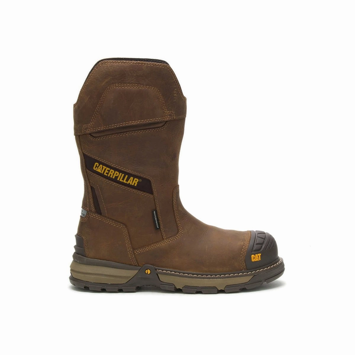Caterpillar Excavator Superlite (p91448) Pull-on Waterproof Carbon Composite Toe Men's Work Boot  In Pyramid Tough protection