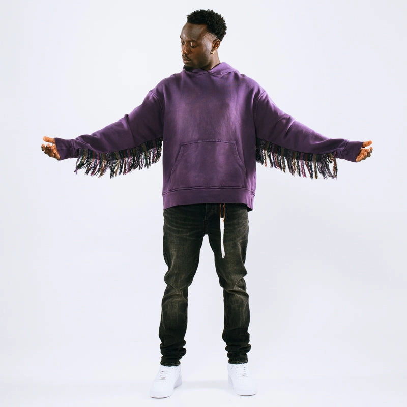 Alchemist Fringe Hoodie - Plum basketball uniform