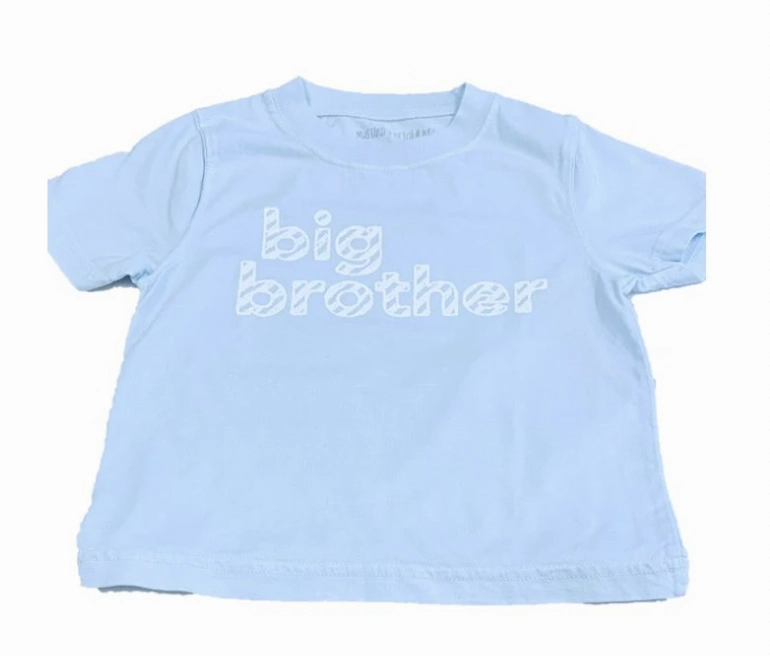 S/S Big Brother Light Blue T-Shirt WrinkleResistantCloth